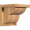 Ekena Millwork Crestline Rough Sawn Corbel w/Backplate, Western Red Cedar, 8"W x 8"D x 8"H COR08X08X08CRE01RWR - alternate 1